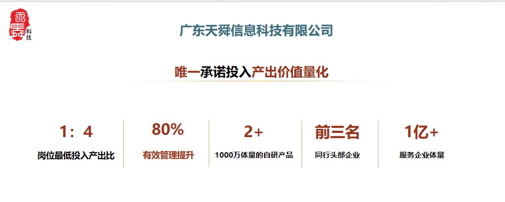 廣東天舜信息科技有限公司的核心優勢