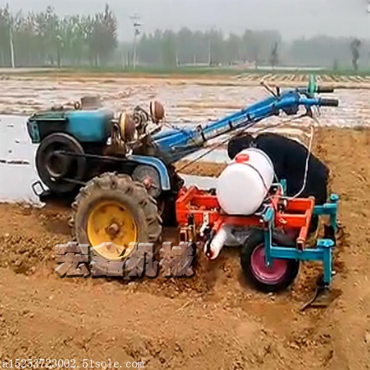 花生播種施肥覆膜機 施肥播種機 噴藥施肥覆膜機