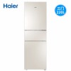 海爾（Haier）三門冰箱 全變溫冰箱220升 風冷無霜 自動凈味 -7攝氏度軟冷凍 0度保鮮 輕奢金彩晶玻璃面板獨立軟冷凍BCD-220WMGL 二級能效 一年保修