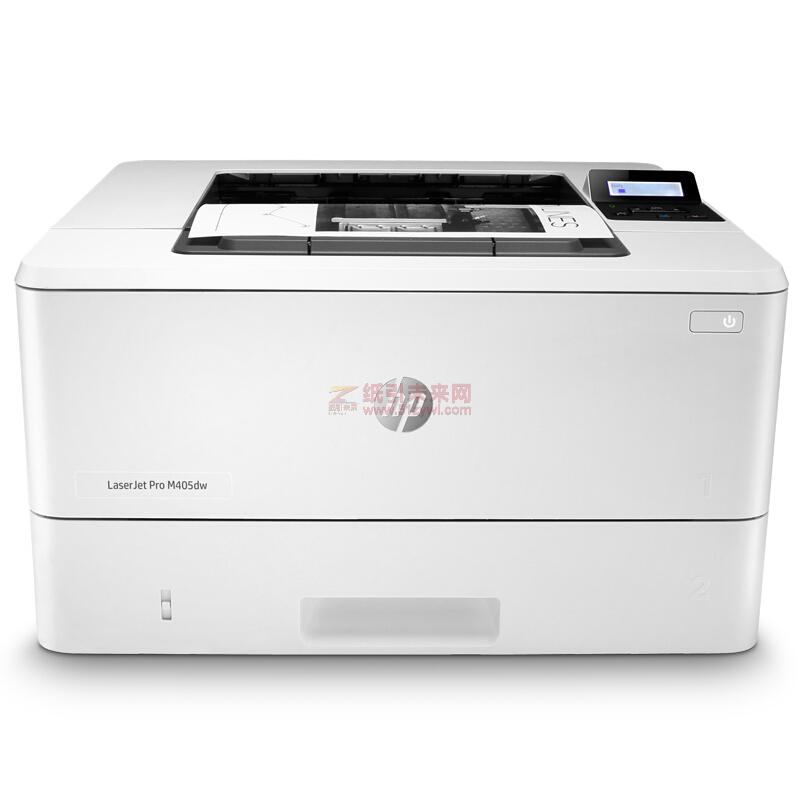 惠普（HP）LaserJet Pro M405dw 黑白激光打印機 A4 打印38頁/分鐘 黑白 支持雙面打印 無線網絡 白色