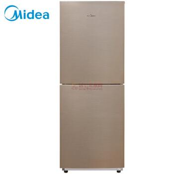 美的(Midea)166升 風冷無霜 電腦控溫 母嬰小冰箱 雙系統雙門電冰箱 感溫探頭 爵士棕 BCD-166WM